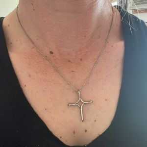 Tiffany & Co Silver Infinity Cross Necklace